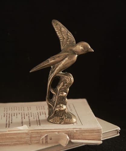 Brass birdie vintage paperweight