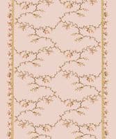 Broderie Vignes velvet - Blush/Coral