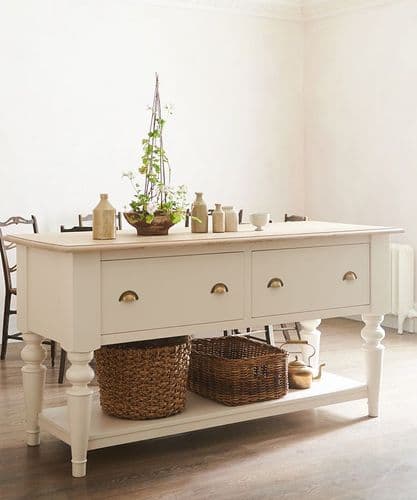 Chef's Kitchen custom-painted kitchen island /prep table - SOLD