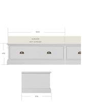 Chef's Kitchen modular bench seating with storage drawers