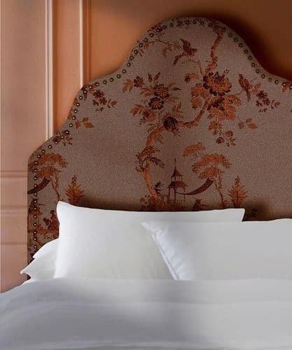 Chinoiserie Grande velvet headboards
