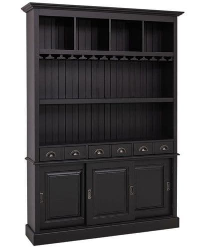 Custom-painted Brasserie shallow three door dresser