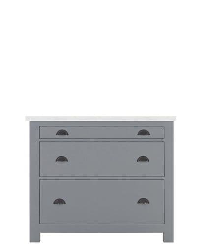 DIY Masters/Trade 104cm wide 3 drawer unit with cutlery drawer
