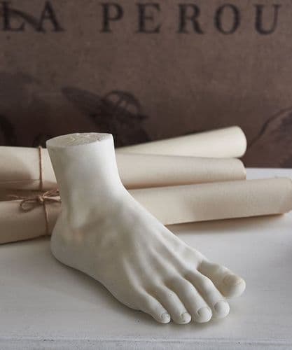 Faux marble classical foot sculpture - SOLD