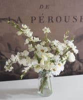 Faux white flower bouquet - SOLD