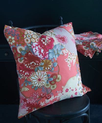 Fleur d'Orient scarf cushion cover