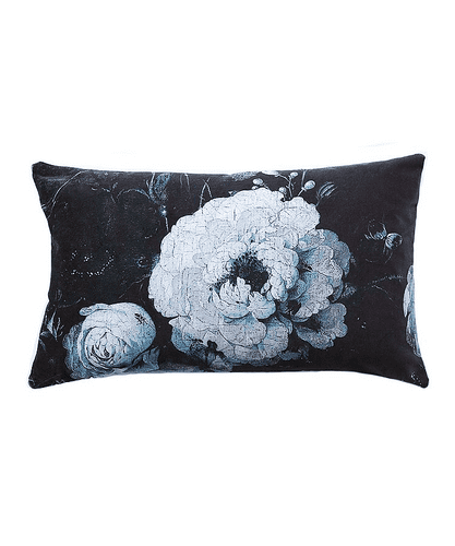 Floralism Moonlit 30 x 50 velvet cushion