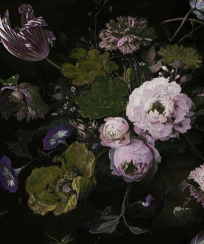 Floralism/Peony Pink velvet