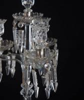 French Crystal Glass Candelabra