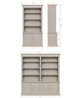 French Empire  2 or 4 door bibliotheque library ladder bookcases