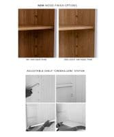 French Empire custom-painted dressers - wood or glazed doors