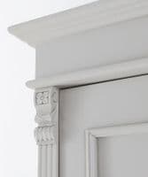 French Empire double wardrobe full hanging - custom-painted
