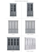 French Empire dressers - wood or glazed doors
