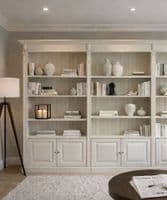 French Empire fitted-look modular bookcases