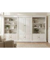 Custom French Empire Hidden TV media Wall | Solid Wood