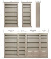French Empire modular bookcases
