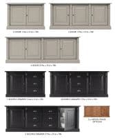 French Empire sideboards - Custom-painted