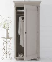 French Empire single wardrobe full hanging - custom-painted