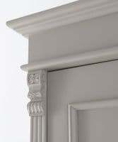 French Empire single wardrobe full hanging - custom-painted
