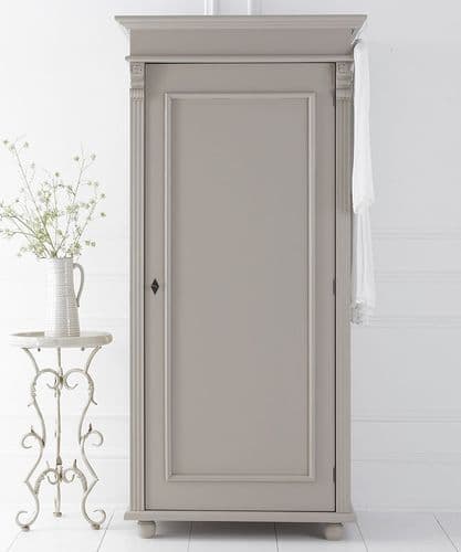 French Empire single wardrobe full hanging - custom-painted
