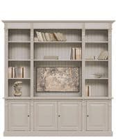Custom French Empire TV Cabinet & Display Dresser | Solid Wood