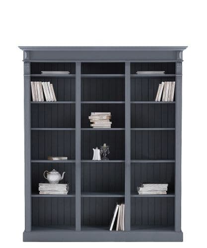 French Empire wide bookcase - custom-painted