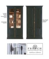 French Espagnolette bookcase cabinets