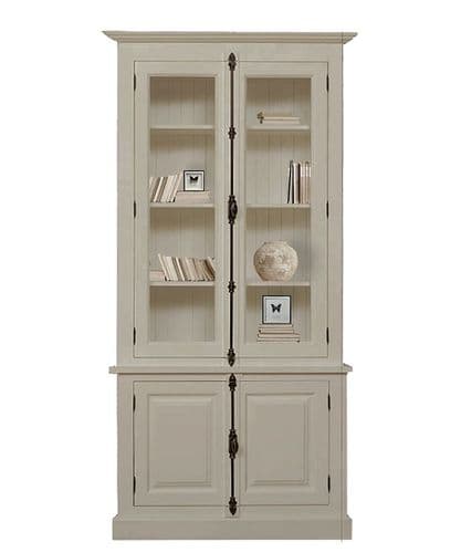 French Espagnolette top & base bookcase cabinets