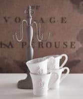 French mug tree with four mugs - SOLD