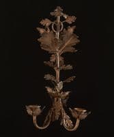 French tole gilded wall candle sconce - SOLD