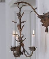 French tole gilded wall candle sconce - SOLD