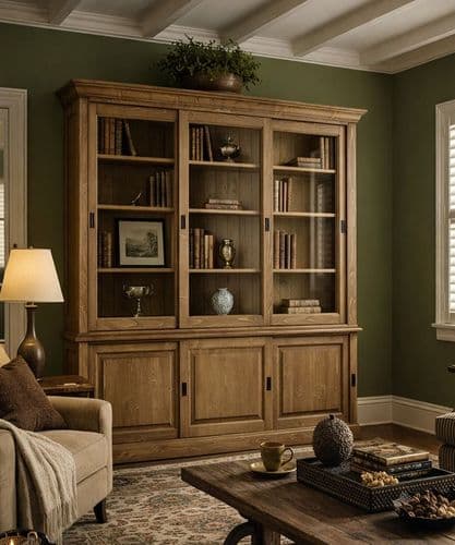 Georgian Panelled sliding door cupboards & dressers
