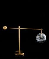 Gold adjustable ball table lamp