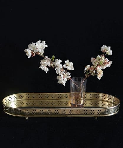 Gold oval mirror tray - SOLD