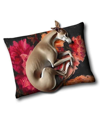 Jack's House luxury dog bed cushion - Les Artistes Roses