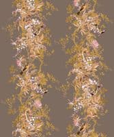 Jardin des Oiseaux Chinoiserie/Autumn Song velvet by the metre