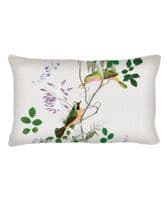 Jardin des Oiseaux Natural 30 x 50 linen cushion
