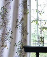 Jardin des Oiseaux Natural linen by the metre