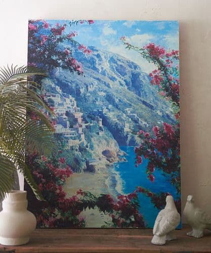 Large Amalfi Coast canvas