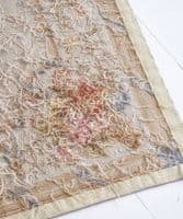Large handmade Aubusson floral tapestry rug