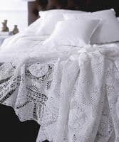 Large vintage handcrocheted throw - SOLD