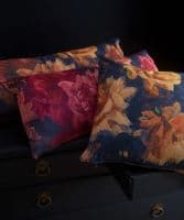 Les Artistes Roses XL reversible velvet cushions