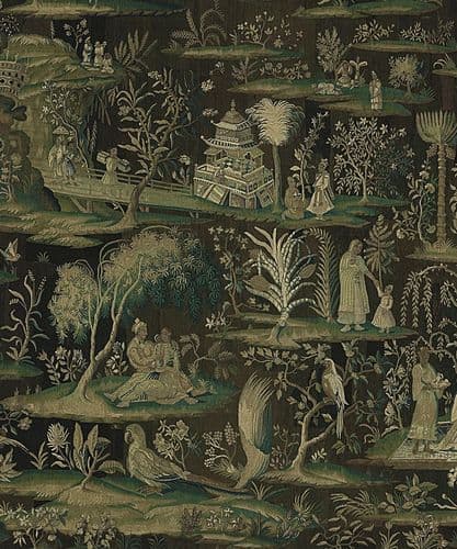 Lovers Garden/Arbour Green velvet