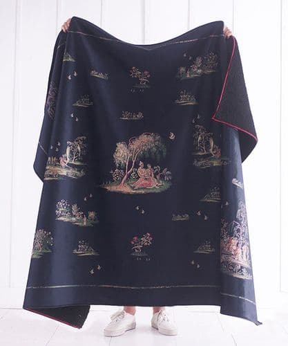 Lovers Garden Cameos velvet throw - 50% off