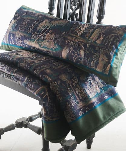 Lovers Garden velvet throw & cushion - 30% off