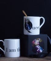 Marie Antoinette aux Fleurs and The Camp Cavalier bone china mug
