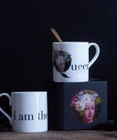 Marie Antoinette aux Fleurs and The Camp Cavalier bone china mug