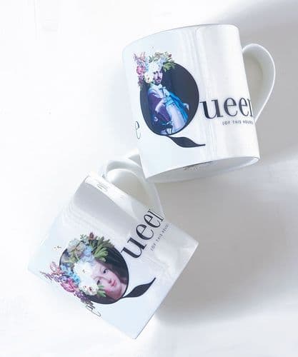 Marie Antoinette aux Fleurs and The Camp Cavalier bone china mug