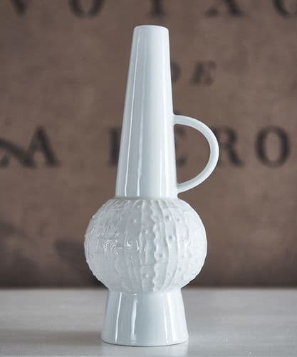 Mid-century white ceramic vase - SOLD