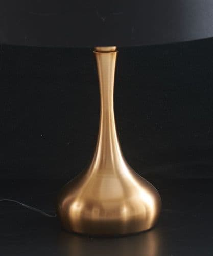 Modern brushed gold table lamp base